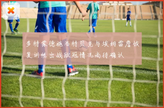 多特蒙德施洛特贝克与埃姆雷詹恢复训练出战欧冠情况尚待确认